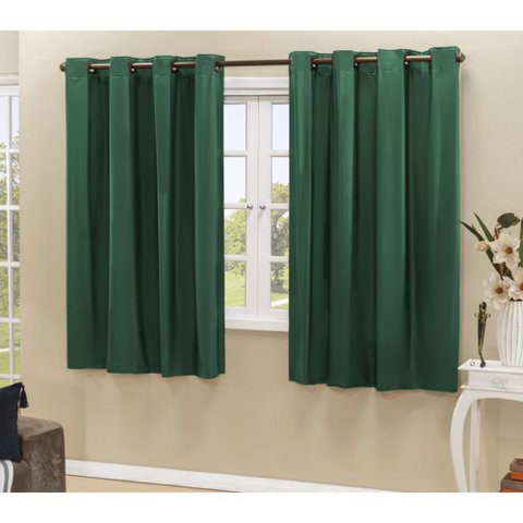 Cortina Daily Varão 1,5m Blackout PVC 2,20MX1,30m Sala Quarto Verde