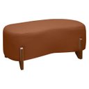 Ver imagem 1 de Banqueta Decorativa Orgânica Puff Thor 100cm para Sala e Quarto Bouclé:terracota