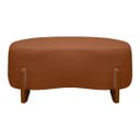 Ver imagem 2 de Banqueta Decorativa Orgânica Puff Thor 100cm para Sala e Quarto Bouclé:terracota