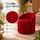 Ver imagem 2 de Poltrona Decorativa Yara Suede Sala Estar Quarto Recepção Confortável