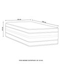 Ver imagem 4 de Colchão Solteiro Molas Air Pocket 88x188x34cm Double Face Silver Star - Castor