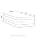 Ver imagem 4 de Colchão Solteiro Molas Air Pocket 88x188x34cm Double Face Silver Star - Castor