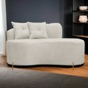 Ver imagem 7 de Sofá Namoradeira Orgânico Grécia 2 Lugares 145cm Bouclê:bouclê Bege Marfim