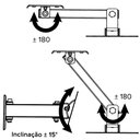 Ver imagem 3 de Suporte Articulado para Tv Led Lcd 10 a 56 Polegadas