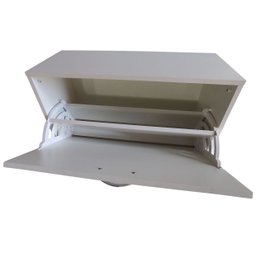 Sapateira Dupla para Quarto Sala Hall Lavanderia 26x45x68cm - Branco Tx - 3
