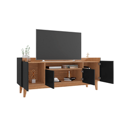 Rack Adria 1.60 Preto/noce - Casa D Móveis - 3