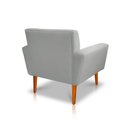 Ver imagem 4 de Poltrona Sala de Estar Bia Pés Palito Suede Cinza M3 - Monari Design