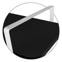 Ver imagem 4 de Kit 02 Prateleiras Tripla Hone de 25 Cm - Branco/preto