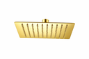 Ver imagem 1 de Ducha Chuveiro Quadrada 20x20 Slim Gás Solar Banheiro Piscina Dourado Brilhante Metal Premium Luxo