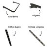 Arara de parede - 3,10m Smart black - 3