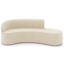 Ver imagem 5 de Sofá 4 Lugares para Sala 220cm Orgânico Wendi Suede Bege I01 - Mpozenato