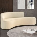 Ver imagem 1 de Sofá 4 Lugares para Sala 220cm Orgânico Wendi Suede Bege I01 - Mpozenato