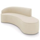 Ver imagem 2 de Sofá 4 Lugares para Sala 220cm Orgânico Wendi Suede Bege I01 - Mpozenato