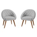 Ver imagem 1 de Conjunto Poltrona para Sala de Recepção Celina Linha Cinza