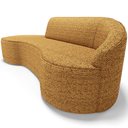 Ver imagem 6 de Sofá 3 Lugares Curvo Sala de Estar Living Firenze Direito D02 Prime Bouclê Mostarda 230cm Pb-03 - Ly