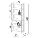 Ver imagem 6 de Estante para Livros Home Office 100% Mdf 2 Gavetas Freijó/preto - Panorama Móveis
