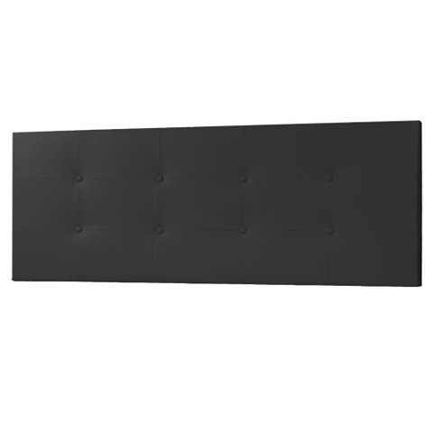 Cabeceira Painel Solteiro 0,90m Berlim Corano Preto - Pallazio
