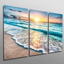Ver imagem 1 de Quadros Decorativos Sala Quarto Pôr do Sol Praia