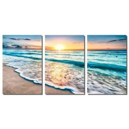 Quadros Decorativos Sala Quarto Pôr do Sol Praia - 2