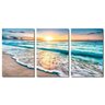 Quadros Decorativos Sala Quarto Pôr do Sol Praia - 2