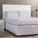 Ver imagem 2 de Jogo Cama Lençol Square Casal Quadriculado 3 Peças Branco