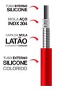 Ver imagem 5 de Torneira Filtro Cozinha Parede Flexível Color 2185 Red C-72