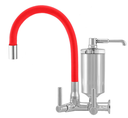 Ver imagem 2 de Torneira Filtro Cozinha Parede Flexível Color 2185 Red C-72