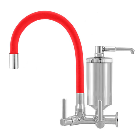 Torneira Filtro Cozinha Parede Flexível Color 2185 Red C-72