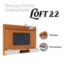 Ver imagem 6 de Painel para Tv Home Suspenso Ripado Ambiente Loft 2.2 Nature Off White - Imcal