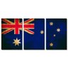 Quadros Decorativos Sala Quarto Bandeira Austrália Nº2 - 2