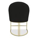 Ver imagem 2 de Kit 04 Cadeiras Poltrona de Jantar Bela Suede Preto Base Metálica Industrial Dourado - Pallazio