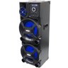 Caixa Som Amplificada Bluetooth 1400w Rms Woofer Bivolt Mp3 Led Aca 1402 Titan Black 2 Microfones Am - 3