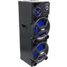 Caixa Som Amplificada Bluetooth 1400w Rms Woofer Bivolt Mp3 Led Aca 1402 Titan Black 2 Microfones Am - 2