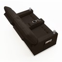 Ver mais imagens de Poltrona do Papai Reclinável Sala de Cinema Palace 2 Lugares Manual Baú Usb Pu Marrom G23 Encantum