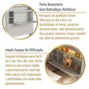 Ver mais imagens de Cabeceira Solteiro com Organizador e LED Genebra