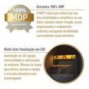 Ver imagem 7 de Cabeceira Solteiro com Organizador e LED Genebra