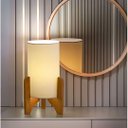 Ver imagem 5 de Abajur Luminaria Vitória Palha 39 Cm Base Madeira Elegância Ambiente
