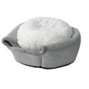Ver imagem 4 de Cama Casa Toca Iglu Tenda Caminha Cabana para Gatos Pets Cinza - Duke & Dixie