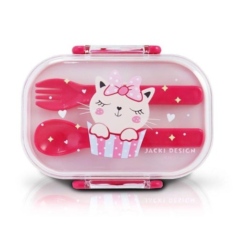 Pote P- Lanche de 2 Andares Infantil 400ml Jacki Design - Pimpolhos Pink