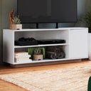 Ver imagem 1 de Rack Bancada para Tv 55 Pol 135 Cm B56 Branco Montana Novam