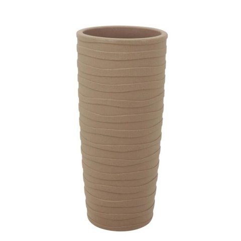 Vaso Alto Decorado Grego Tramontina Areia Plantas Folhagens 80cm Jardim Varanda Quintal
