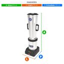 Ver imagem 4 de Liquidificador Comercial Baixa Rotação 10L 3400 Rpm 3/4V Lqi.10m Max 220V - Metvisa