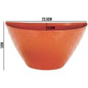 Ver imagem 2 de 10 Vaso Meia Lua Rattan Jardim Horta Vertical 1,5 L Cerâmica