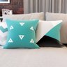 Capas de Almofadas Azul Turquesa Decorativas e Geometricas Para Sofá 40x40 - Novadecora - 4