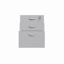 Ver imagem 4 de Gaveteiro Volante New City 2 Gavetas e 1 Pasta 46,5 cm Cinza Cristal Gebb Work