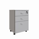 Ver imagem 6 de Gaveteiro Volante New City 2 Gavetas e 1 Pasta 46,5 cm Cinza Cristal Gebb Work