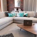 Ver imagem 2 de Kit 5 Capas de Almofadas Azul Turquesa Gratidão Decorativas Para Sofá - Novadecora