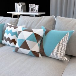 Capas de Almofadas Decorativas Azul Turquesa e Marrom Bike Gratidão Para Sofá 40x40 - Novadecora - 4
