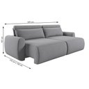 Ver imagem 7 de Sofá Retrátil e Reclinável Peony 2,20m Linho