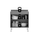 Ver imagem 4 de Balcão Cooktop Cozinha Plena 2 Portas 80cm Cinamon/Nude Demóbile
